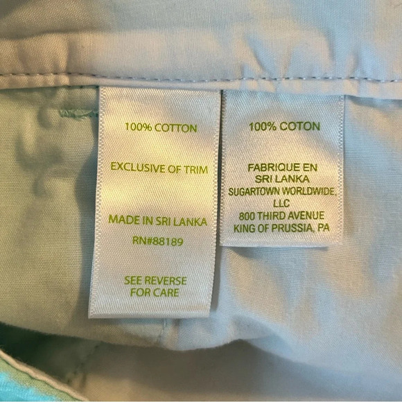 Lilly Pulitzer The Buttercup Shorts Women's 00 Sea Foam Green Tulip Hem Preppy - Picture 8 of 15